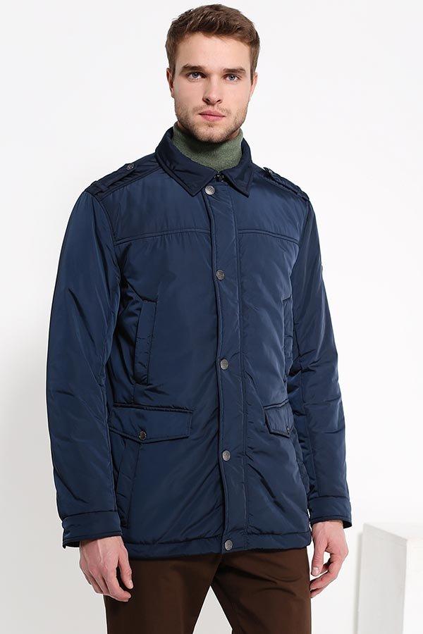 Класична куртка чоловіча демісезонна Finn Flare B17-21005-101 темно-синя S, фото 1