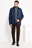 Класична куртка чоловіча демісезонна Finn Flare B17-21005-101 темно-синя S, фото 2