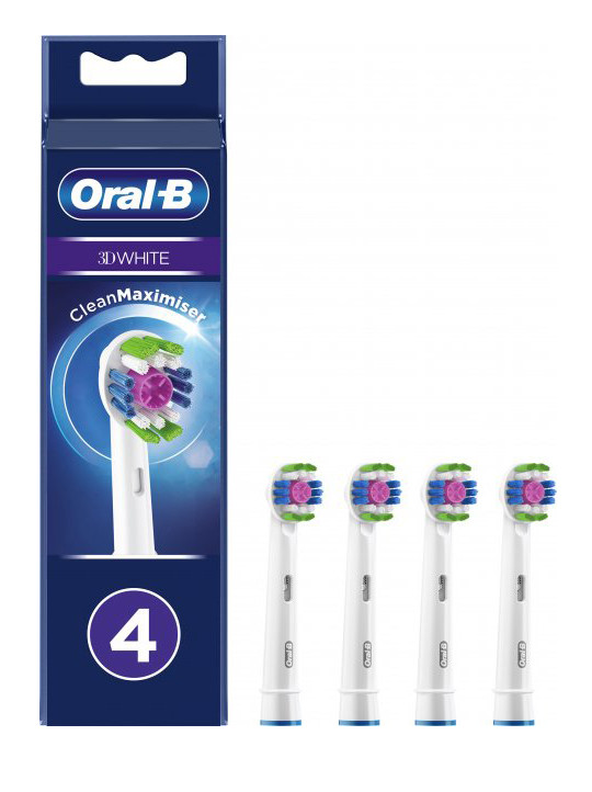 Насадки для електричної зубної щітки Oral-B 3D White 4 шт