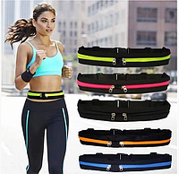 Сумка на пояс для бега Go Runners Pocket Belt Черная и