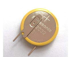 CR2032 3V Li-ion батарея з жорсткими виведеннями для маски Хамелеон