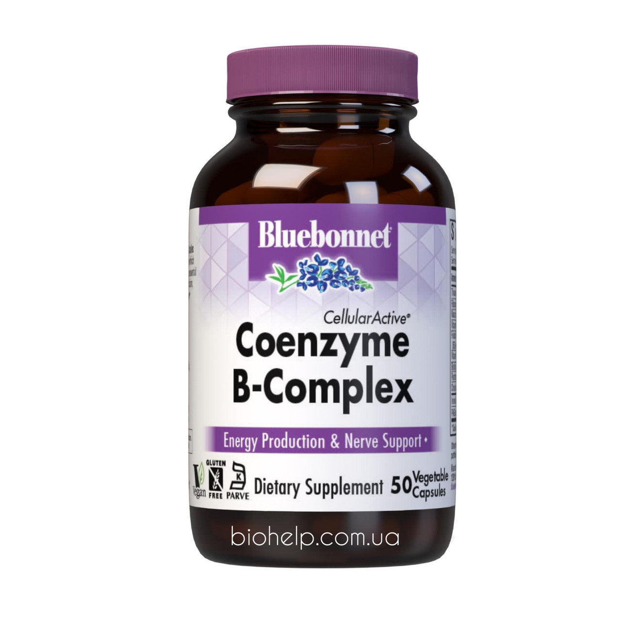 Bluebonnet Nutrition — Coenzyme B Complex — 100 Vegetarian Caps, Коензимний Б комплекс, 100 капсул