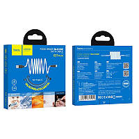 Кабель USB - Micro-USB Hoco X21 Plus Silicone 2.4A / 2m Black-Red