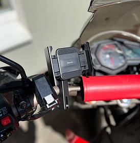 Вело-мото тримач для смартфона Baseus Armor Motorcycle Black (SUKJA-01)