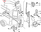 Фіксатор замка задньої двері верх Fiat Ducato 244, Peugeot Boxer, Citroen Jumper (2002-2006), 1303898080, 872452, фото 5