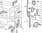 Фіксатор замка задніх дверей верх Fiat Ducato 230, Peugeot Boxer, Citroen Jumper (94-02), 1303898080, 872452, фото 6