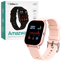 Смарт-часы с пульсоксиметром и тонометром Gelius Pro AMAZWATCH GT 2021 (IPX7) Pink