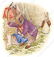 Схема для вышивки бисером "Кролики проказники"