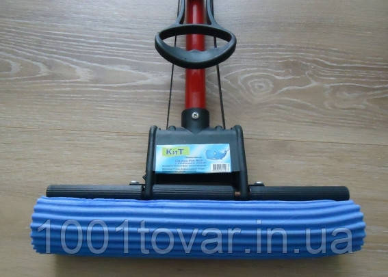 Швабра з телескопічною ручкою і механічним віджиманням "Кит", фото 1