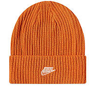 Nike fisherman patchwork beanie dm8308-808 шапка унисекс оригинал оранжевая