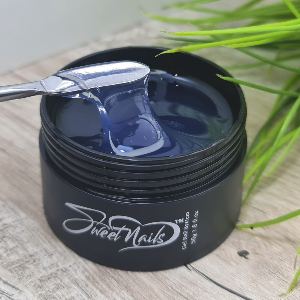Прозорий (блакитний) однофазний гель Sweet Nails для нігтів №02 30 грам