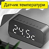 Настільний електронний годинник Havit з акумулятором, FM радіо і Bluetooth колонкою., фото 3