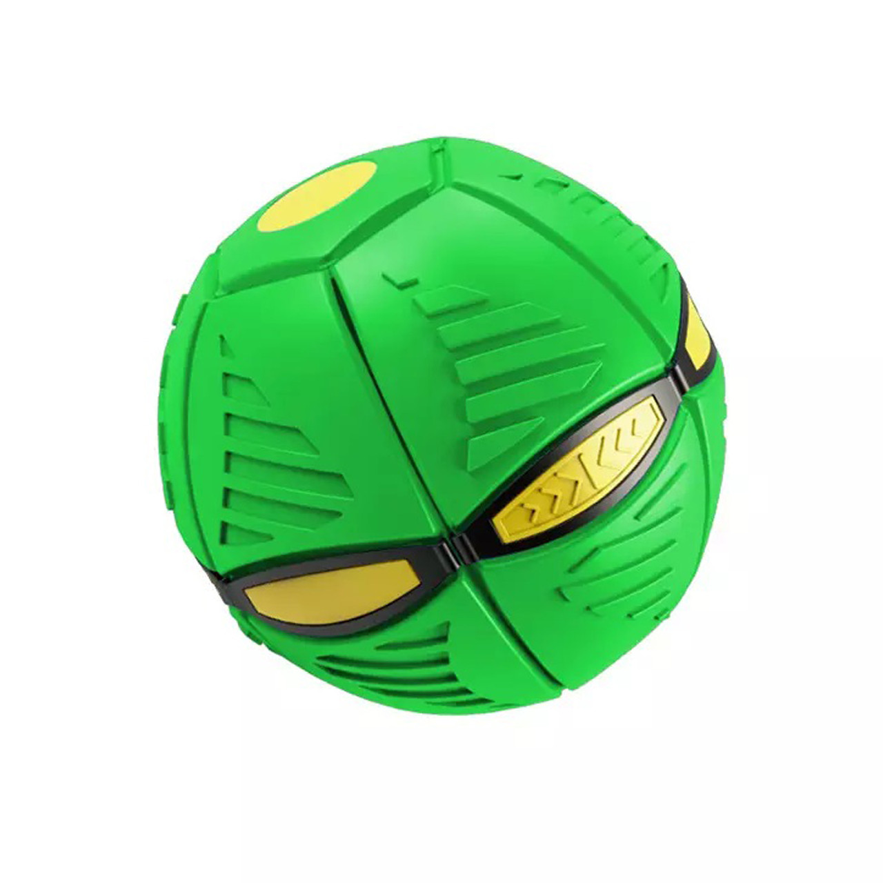 Летающий мяч-фрисби трансформер с подсветкой Flat Ball (зеленый) - фото 1 - id-p1649654529