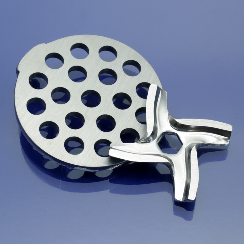 Ніж та решітка м'ясорубки Tefal Tefal Le Hachoir 1700, 1800, 1500, ME701, ME710, 8574.84, ME700188, 8574.88 7,5мм нержавійка, фото 1