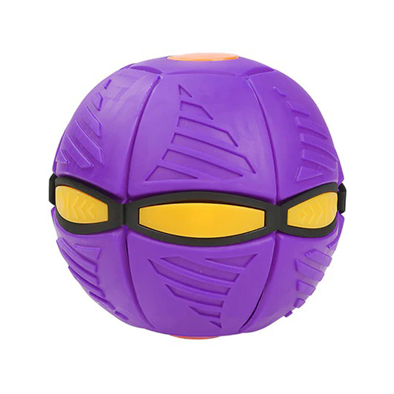 Летающий мяч-фрисби трансформер с подсветкой Flat Ball (фиолетовый) - фото 1 - id-p1649654995