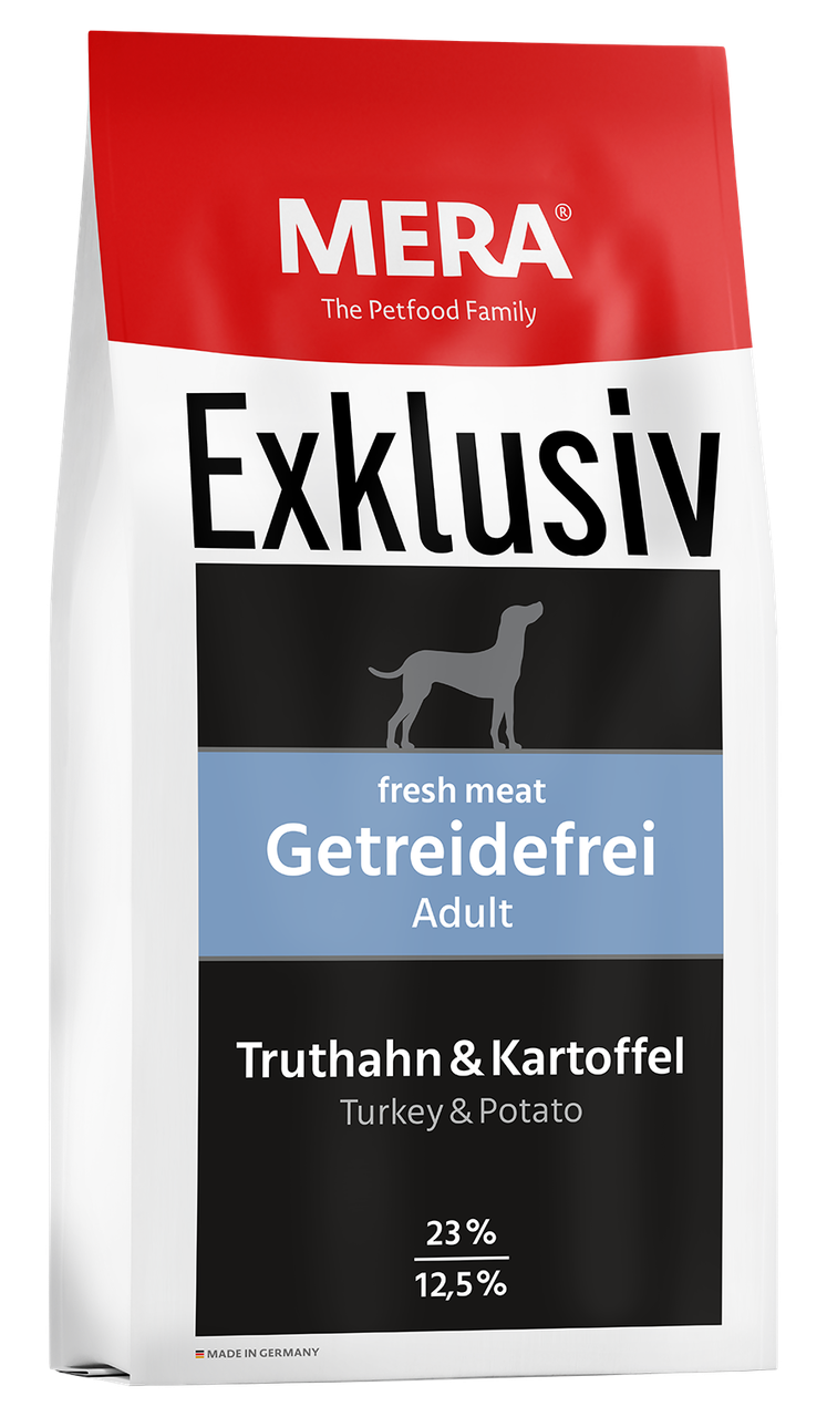Професійний корм для собак з індичкою і картоплею Mera Exklusiv Adult Truthahn & Kartoffel 15 кг