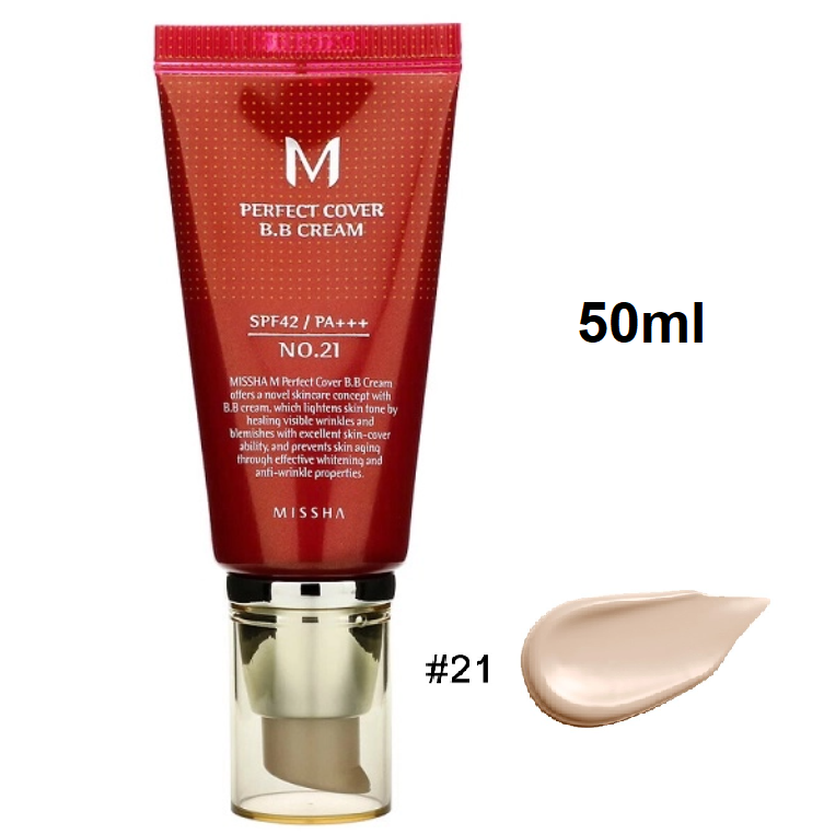 Missha Perfect Cover BB Cream SPF42/PA++ BB крем з ідеальним покриттям No21 50 мл