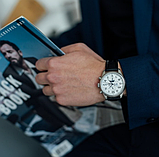 Гарний механічний чоловічий годинник Carnival на шкіряному ремінці з автопідзаводом, фото 10