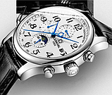 Гарний механічний чоловічий годинник Carnival на шкіряному ремінці з автопідзаводом, фото 3