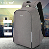 Рюкзак TIGERNU для ноутбуків Т-В3213 світло-сірий з USB, фото 4