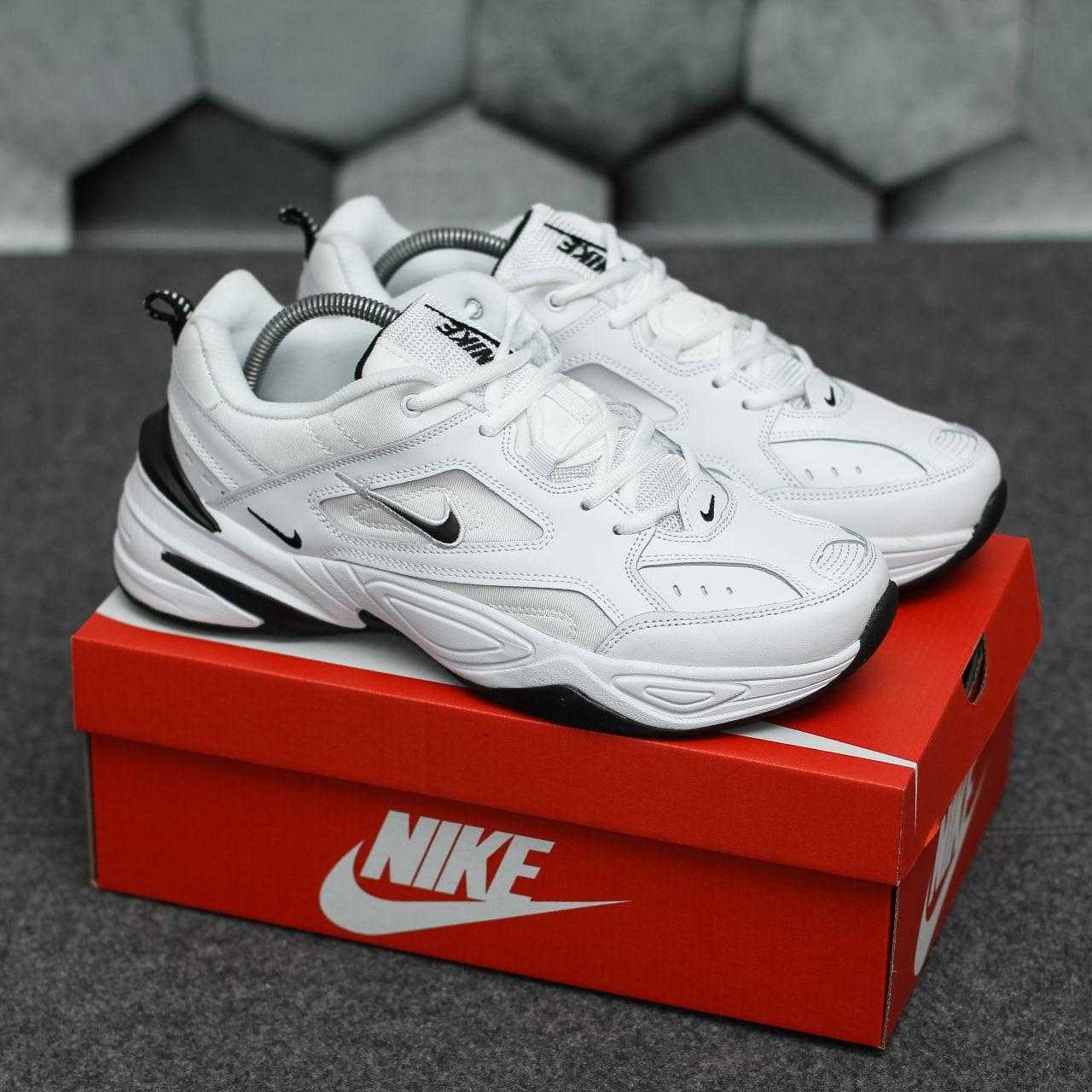 Кросівки чоловічі білі Nike M2K Tekno White Black (05789)