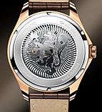 Класичний наручний механічний чоловічий годинник Lobinni з автопідзаводом зі шкіряним ремінцем, фото 8