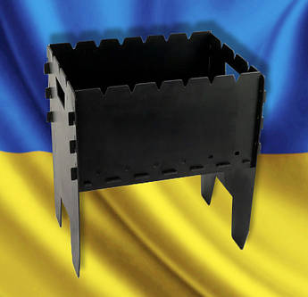 Мангал поділена 3 мм на 6 шампурів для будинку і на природу