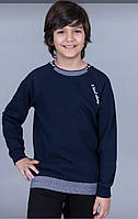 Синій джемпер для хлопчика р.128-170 см Blueland Шкільний синій джемпер