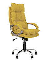 Комфортное кресло руководителя c накладными подушками YAPPI Anyfix CHR68 ткань SORO Горчичный