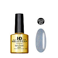 Гель лак Кошачий глаз Holographic 02 HD Hollywood 8 ml