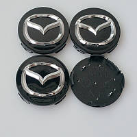 Ковпачки заглушки легкосплавних дисків Mazda чорні