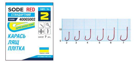 Гачок Optimist Sode ring Red № 6