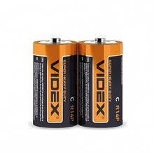 Сольова Батарейка VIDEX R14P/C 2pcs SHRING