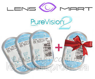 3+1 Контактні лінзи PureVision2 (4 шт.)