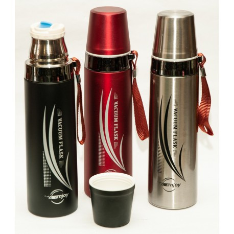 Металевий термос 750 мл з металевою колбою, фото 1