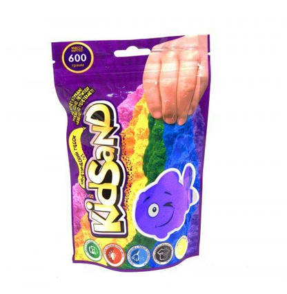 Кінетичний пісок "KidSand" фіолетовий, в пакеті, 600 г
