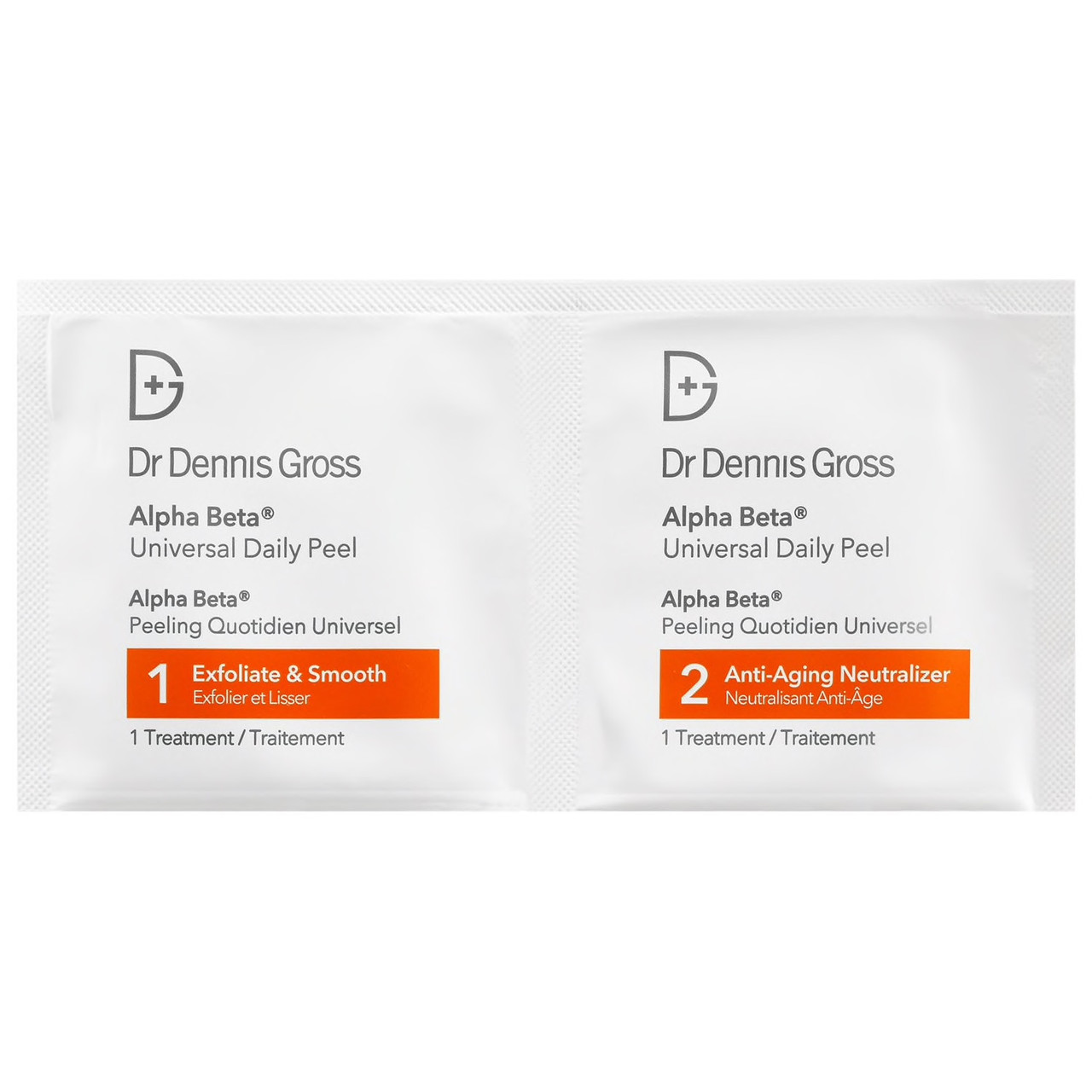 Серветки-двухфазний пілінг для обличчя Dr Dennis Gross - Alpha Beta Universal Daily Peel 1шт