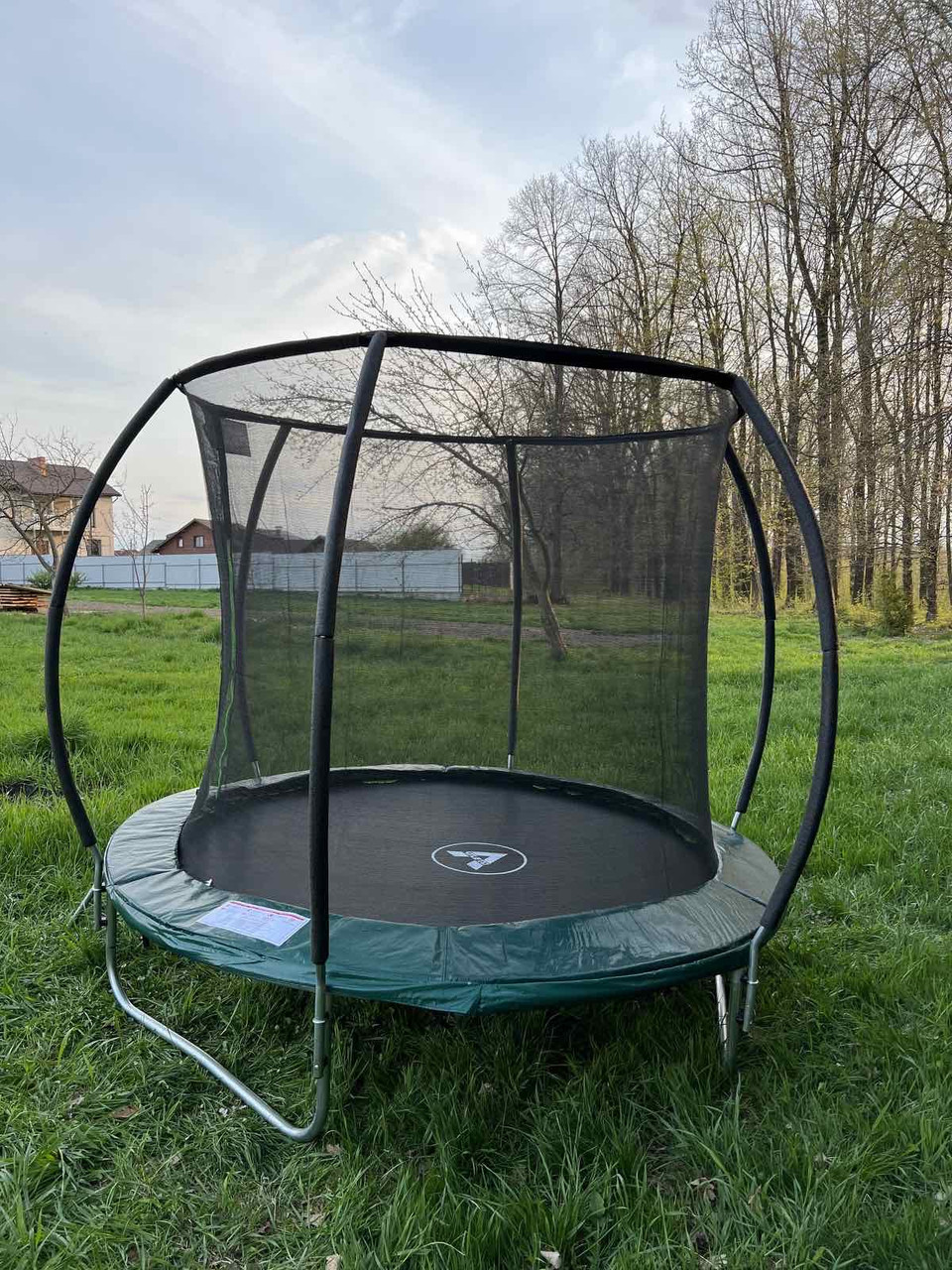 Батут Atleto 252см внутрішня захисна сітка, фото 1