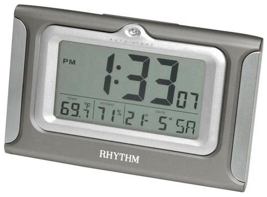 Годинник настільний електронний Rhythm LCT069NR08 з автопідсвіткою, термометром і гігрометром
