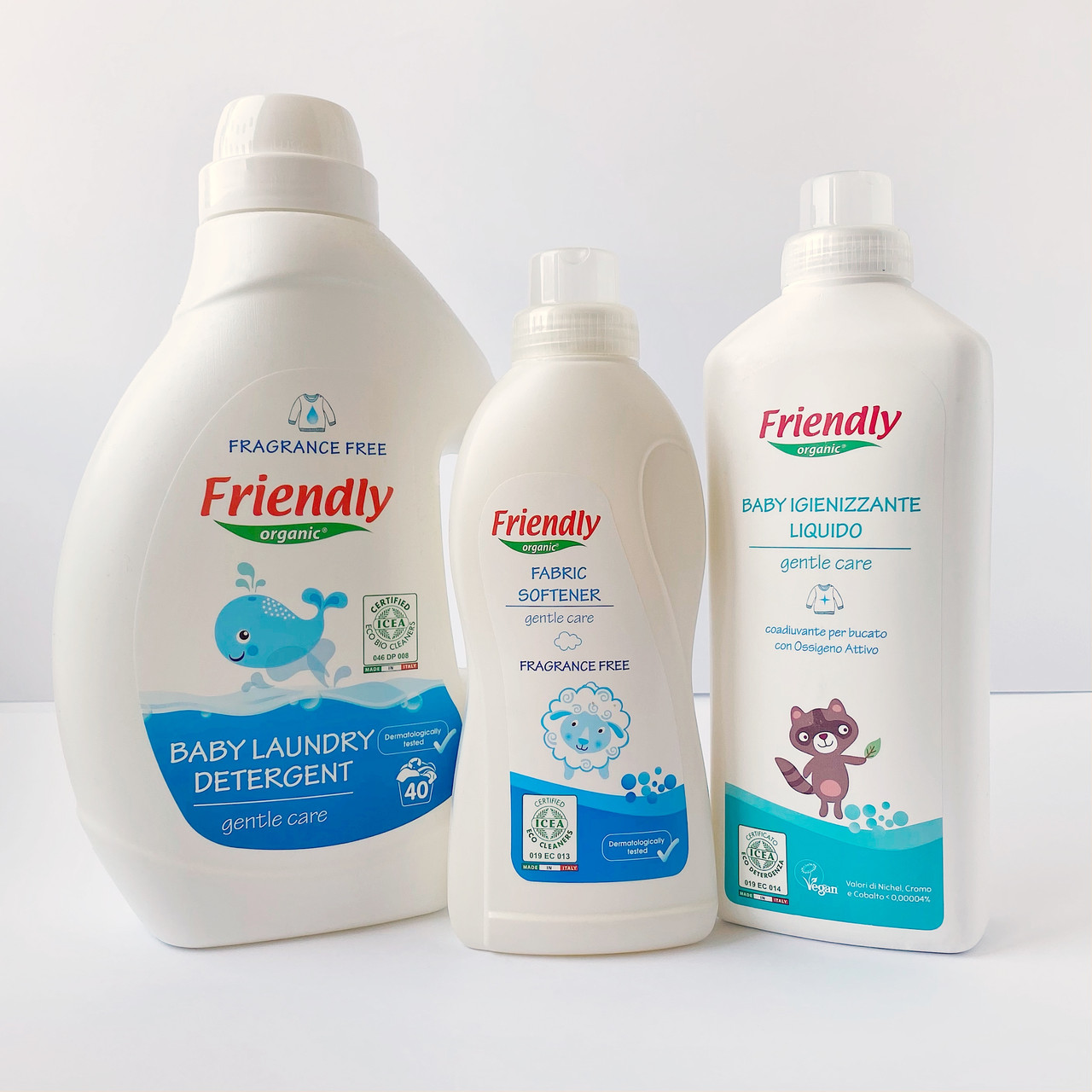 Органічний набір для прання Friendly Organic, без аромату, 3 позиції