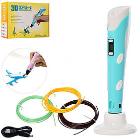 3D ручка Bambi 168-Y зі стрижнями (Бірюзовий), Toyman