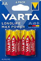 Батарейки VARTA LONGLIFE MAX POWER AA 1.5V BLI6 ALKALINE