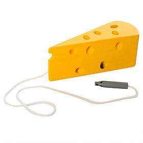 Дерев'яна іграшка Шнуровка MD 0494 Сир, Toyman