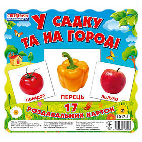 Картки міні "У садку та на городі" (У) 13107003, Toyman
