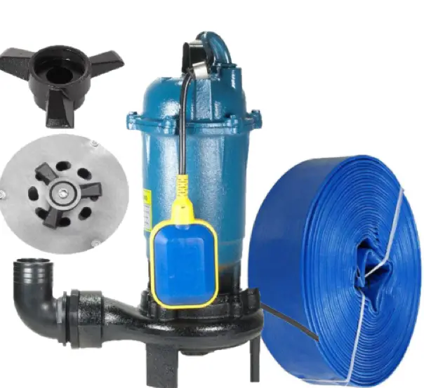 Фекальний насос чавунний корпус з ножами WQD 2 VODOMET + шланг 25м + сертифікат Польща, фото 1