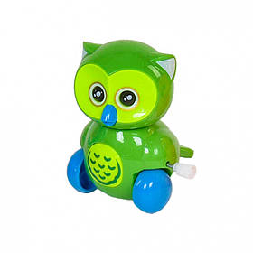 Заводна іграшка "Сова" 6621 Зелений, Toyman