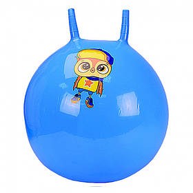 М'яч для фітнесу CB4501 c ріжками 45 см Блакитний, Toyman