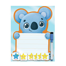 Магнітна дошка "Коала" з маркером Vladi Toys VT3601-23 укр, Toyman