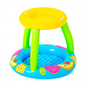 Дитячий басейн Bestway 52331 надувне дно, 94-89-79см, 26 л, Toyman