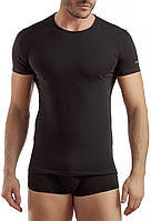 Черная мужская футболка Enrico Coveri ET1000 Nero 48(M) Черный